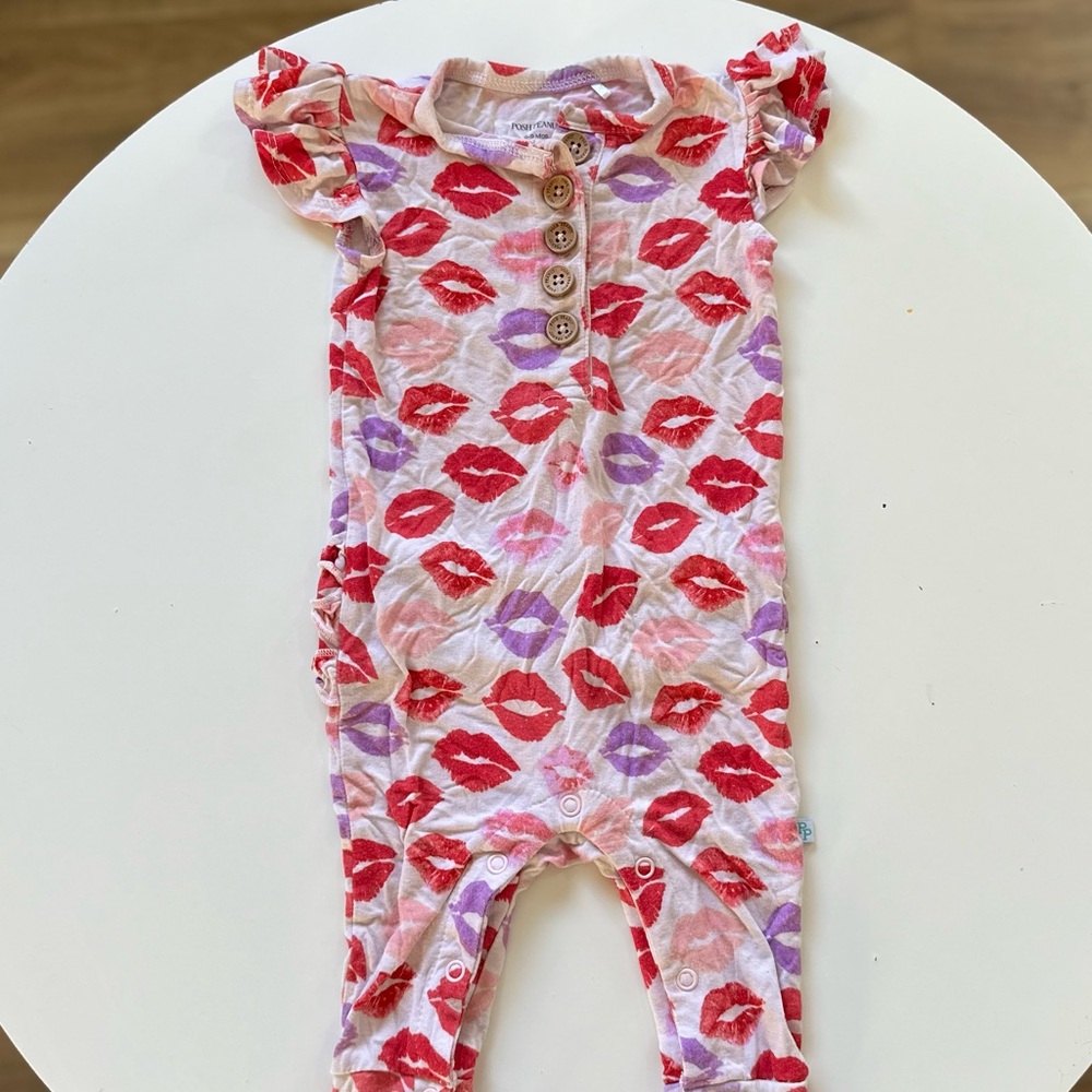 Colorful Lip Posh Peanut Romper